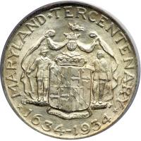 1934 Maryland Half Dollar. PCGS MS66 - 2