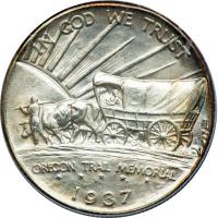 1937-D Oregon Trail Half Dollar. PCGS MS66 - 2