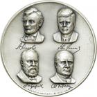 1965. Medallic Art Company Silver Medal Honoring The Presidents of The United States Assassinated While In Office