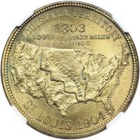 1904 SC$1 HK-302 Rarity 3 Louisiana Purchase. NGC MS64 - 2