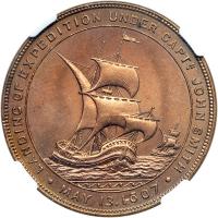 1907 Jamestown Tercentennial HK-346 Rarity 4 NGC graded Unc Details - 2