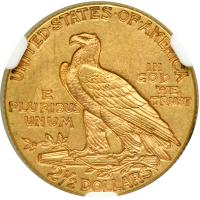 1913 $2.50 Indian. NGC AU58 - 2