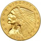 1913 $2.50 Indian. AU50