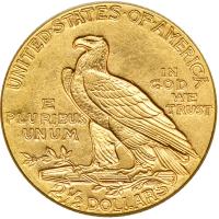 1913 $2.50 Indian. AU50 - 2