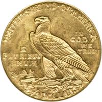1929 $2.50 Indian. AU55 - 2
