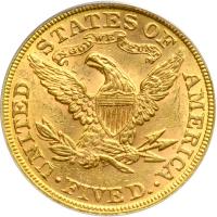 1895 $5 Liberty. PCGS MS62 - 2