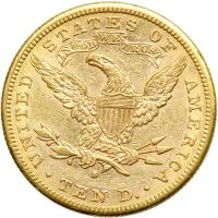 1881-S $10 Liberty. AU50 - 2