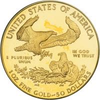 1986-W $50 Gold Eagle. PCGS PF69 - 2