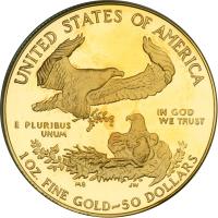 1986-W $50 Gold Eagle. PCGS PF69 - 2