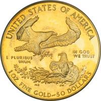 1987-W $50 Gold Eagle. PCGS PF69 - 2