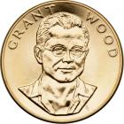 1980 U.S. Mint Gold 1 ozt Grant Wood Medals