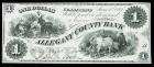 Allegany County Bank, Cumberland, MD. PCGS Graded Pair