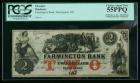 Farmington Bank, Farmington, NH. $2.00 Dec. 4, 18__ Remainder. PCGS Choice About New 55PPQ