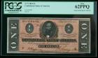 T-71 1864, $1 Confederate States. PCGS New 62PPQ