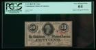 T-63 1863, 50&cent; Confederate States. PCGS Very Choice New 64