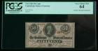 T-63 1863, 50&cent; Confederate States. PCGS Very Choice New 64