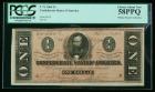 T-71 1864, $1 Confederate States. PCGS Choice About New 58PPQ