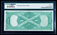 1917, $1 United States Note. PMG Gem Uncirculated 65EPQ - 2