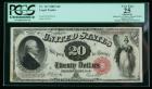 1880, $20 United States Note. PCGS Apparent Very Fine 25