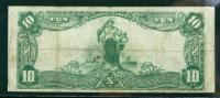1902, $10 National Bank Note. First NT & SB, Fullerton, CA. PCGS Fine 12 - 2