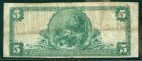 1902, $5 National Bank Note. The First NB, Garden Grove, CA. PCGS Fine 15 - 2
