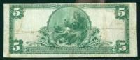 1902, $5 National Bank Note. The First NB, Garden Grove, CA. PCGS Fine 12 - 2