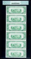 1929, $20 National Bank Notes. Uncut Serial #1 Sheet. Anaheim First NB, Anaheim, CA. PCGS Choice About New 58PPQ - 2