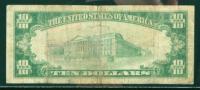 1929, $10 National Bank Note. First NT & SB, Fullerton, CA. PCGS Apparent Very Good 10 - 2