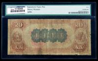 1882, $20 National Bank Note. The First NB, Richmond, VA. PMG Good 4 - 2
