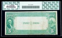 1882, $5 National Bank Note. The First NB, Shawano, WI. PCGS Very Fine 20 - 2