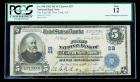 1902, $5 National Bank Note. The First NB, New York, NY. PCGS Fine 12