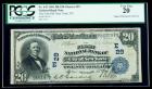 1902, $20 National Bank Note. The First NB, New York, NY. PCGS Very Fine 20