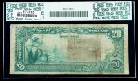 1902, $20 National Bank Note. The NB of Commerce, Toledo, OH. PCGS Fine 12 - 2