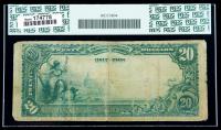 1902, $20 National Bank Note. The Quaker City, NB, Quaker City, OH. PCGS Very Good 10 - 2