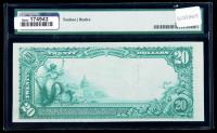 1902, $20 National Bank Note. The Chatham & Phenix NB of the City of New York, NY. PMG Choice About Unc 58 - 2