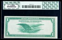 1918, $1 Federal Reserve Bank Note. PCGS About New 53PPQ - 2
