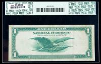 1918, $1 Federal Reserve Bank Note. PCGS Fine 15PPQ - 2