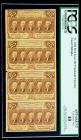 1862, 25&cent; Fractional Currency. First Issue, Uncut Vertical Strip of Four. PCGS Apparent Extremely Fine 40