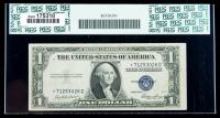 1935-E, $1 Silver Certificate. Star Note Error, Partial Back to Face Offset. PCGS Extremely Fine 40 - 2