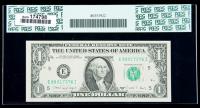 1988-A, $1 Federal Reserve Note. Full Face to Back Offset. PCGS Choice About New 58PPQ - 2