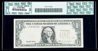 1995, $1 Federal Reserve Note. Overprint on Back. PCGS Choice About New 55 - 2