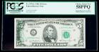 1981, $5 Federal Reserve Note. Partial Back to Face Offset. PCGS Choice About New 58PPQ
