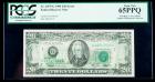 1985, $20 Federal Reserve Note. Full Back to Face Offset. PCGS Gem New 65PPQ