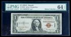 1935-A, $1 World War II Emergency Note. Hawaii. PMG Choice Uncirculated 64EPQ