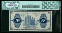 Bishop's General Store House Produce & Merchandise, Salt Lake City, UT. 5&cent; Oct. 1, 1898. PCGS Very Choice New 64PPQ - 2
