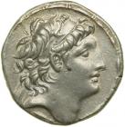 Seleukid Kingdom. Antiochos VIII, 121-96 BC. AR Tetradrachm (16.49 g) minted at Akko. VF