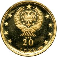 Albania. 20 Leke, 1968. PF - 2