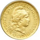 Argentina. 5 Pesos (Argentino), 1883. VF-EF