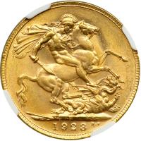 Australia. Sovereign, 1923-P. NGC MS63 - 2