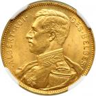 Belgium. 20 Francs, 1914. NGC MS65